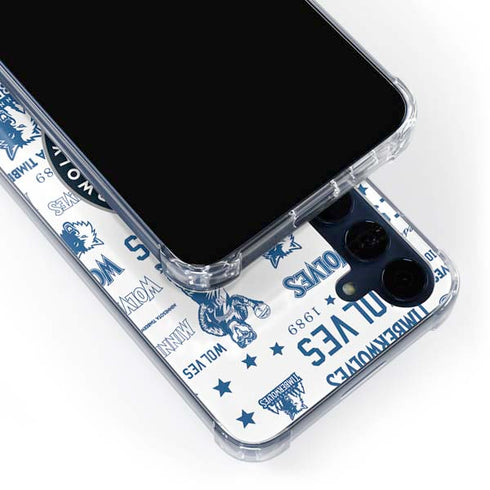NBA Minnesota Timberwolves Historic Blast Galaxy A35 5G Clear Case